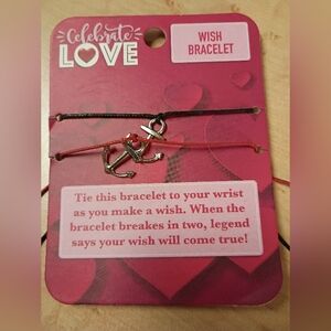 Celebrate It Wish Bracelet Set - Black and Red